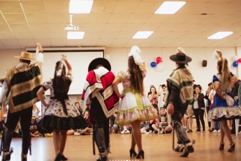 Traditional dancers performing during LASFest 2023