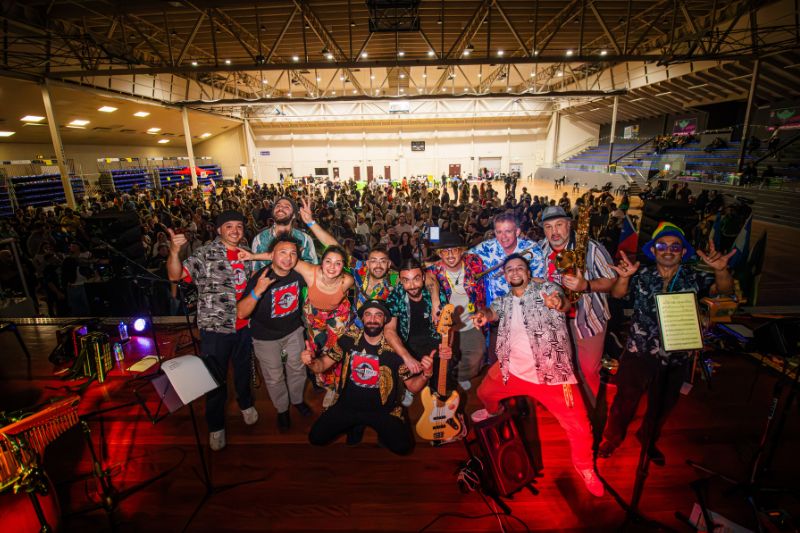 Crowd celebrating together during LASFest 2025